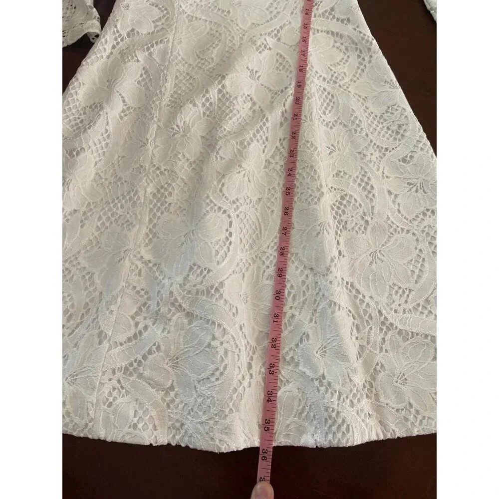 Lilly Pulitzer Allyson Lace Fit and Flare Short Dress Size 0 Bridal - Picture 13 of 16